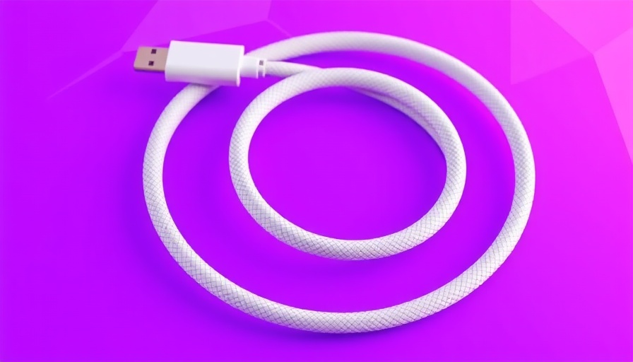Baseus retractable fast charging USB-C cable with purple background