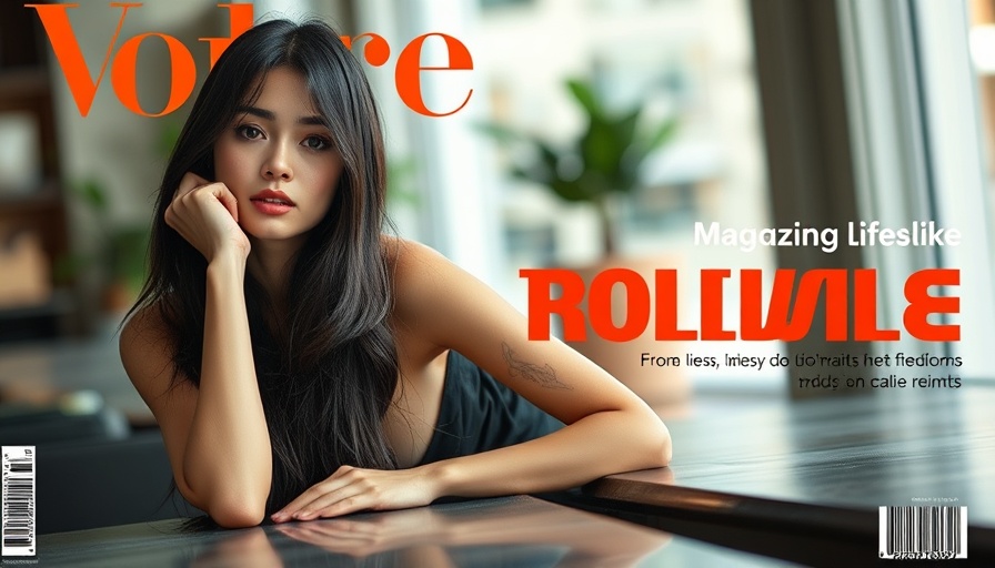 Elegant woman on a magazine cover, Digital Equity Act theme.