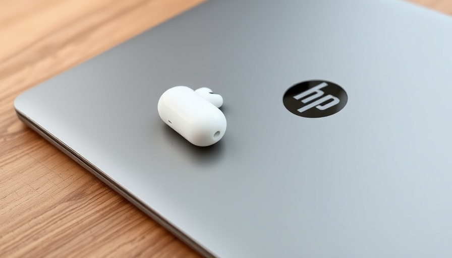 White AirPods on Chromebook for pairing tutorial.