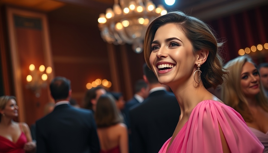 Benefits of Hiking Celebrities: glamorous female in pink dress at event