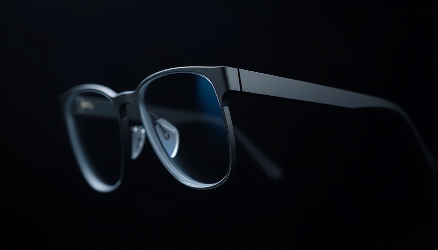 Sleek modern smart glasses showcasing innovative technology.
