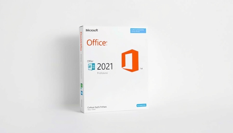 Microsoft Office Professional 2021 deal box image with software icons.