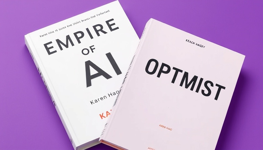 Books on the impact of OpenAI on a purple background.