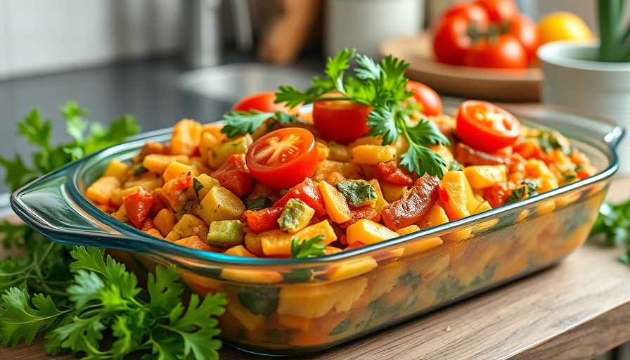 Healthy vegetable casserole for easy weight loss meals.