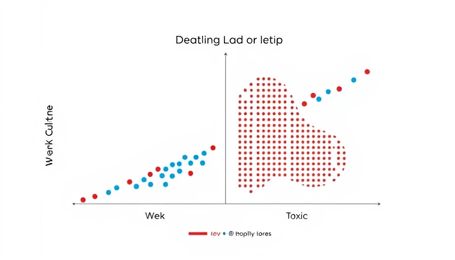 Infographic on the importance of corporate culture with colored dots