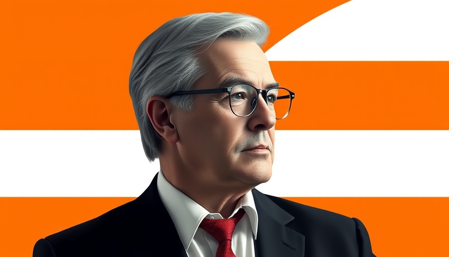 Stylized portrait illustrating AI impact on business and jobs.
