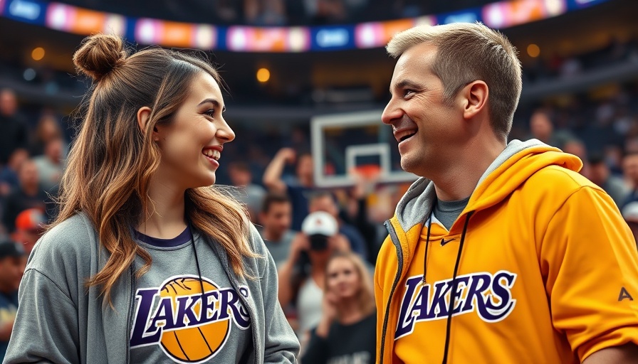 Lakers fans engaging at a basketball game, Los Angeles Lakers ownership stake sale.