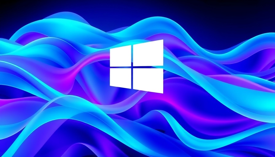 Windows 11 logo with vibrant abstract background colors