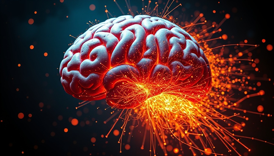 Vivid brain depiction illustrating reliance on ChatGPT's impact.