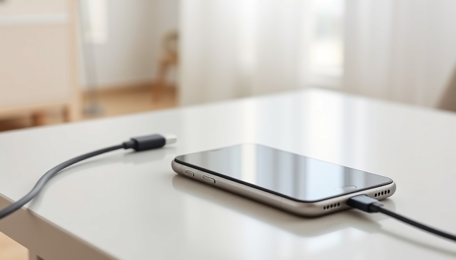Anker's fast USB-C charging cable with phone on table.