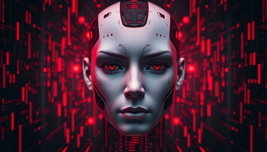 AI agents in publishing concept with digital face and data.