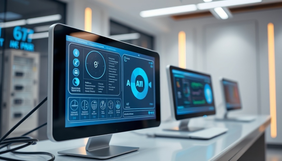 Medical AI startup funding display on tech devices with vibrant interface.
