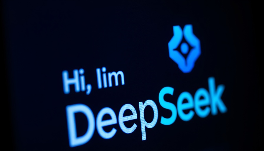 Close-up of AI interface screen saying 'Hi, I'm DeepSeek'.
