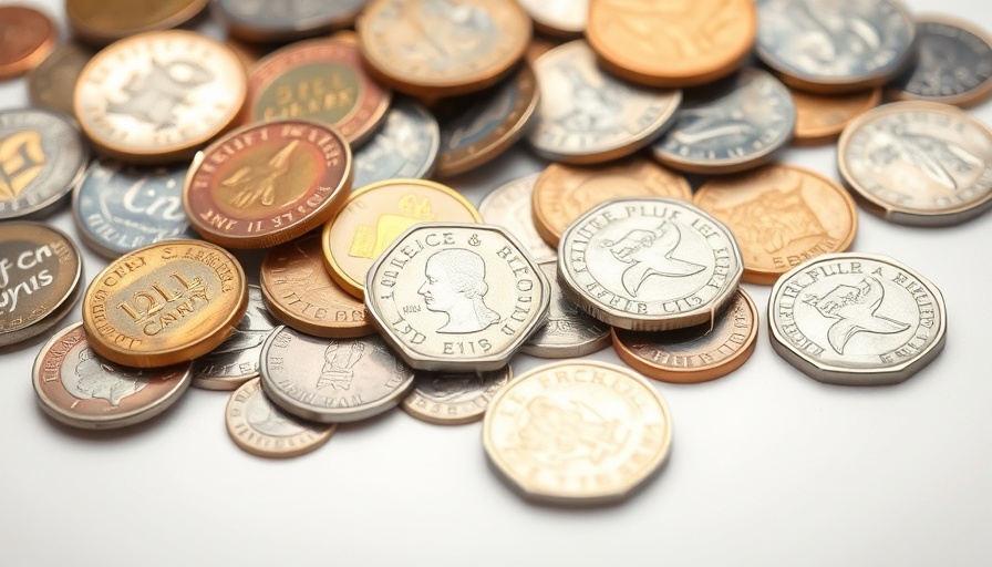 Assorted British coins demonstrating economic value.