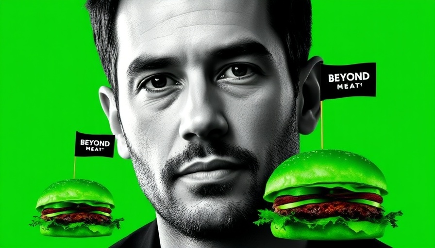 Beyond Meat's new dish concept with green burgers.