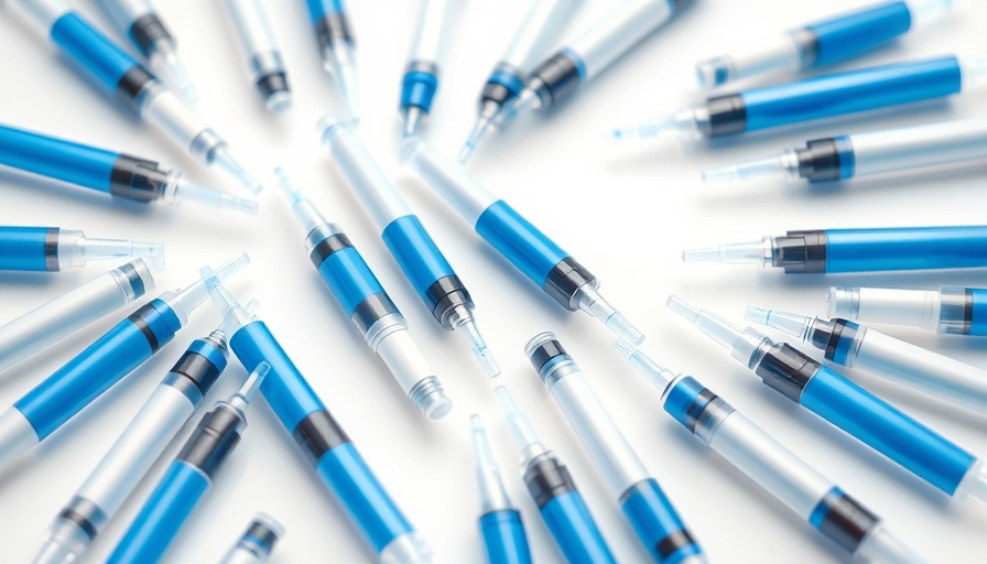 Blue and white injector pens representing weight-loss drugs effects.