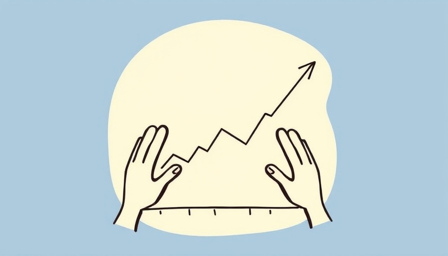 Minimalist graph with hands illustrating economic impact of AI research.