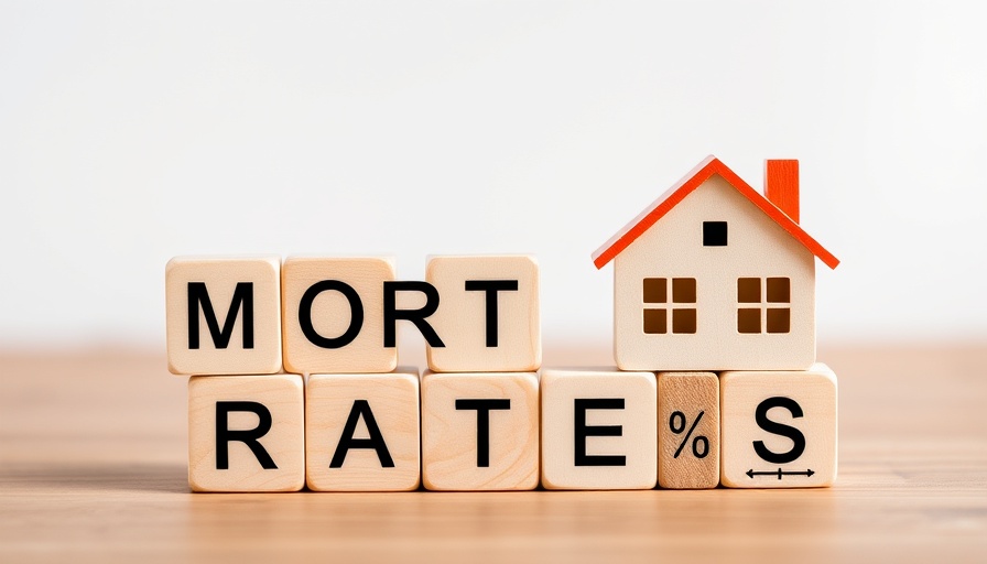 Wooden blocks illustrating UK mortgage rate cuts with tiny house.