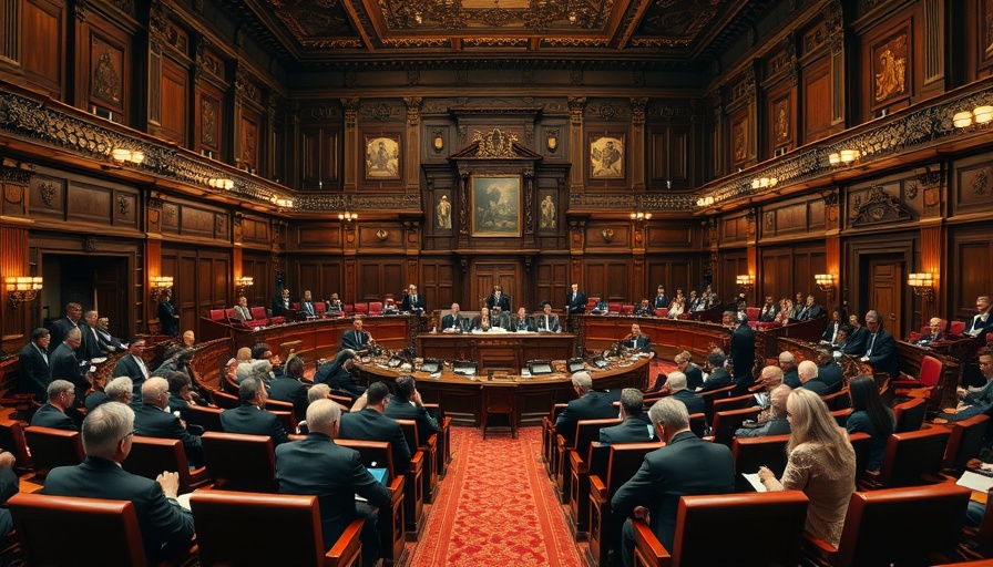 Parliament chamber discussing Renters' Rights Bill implications.