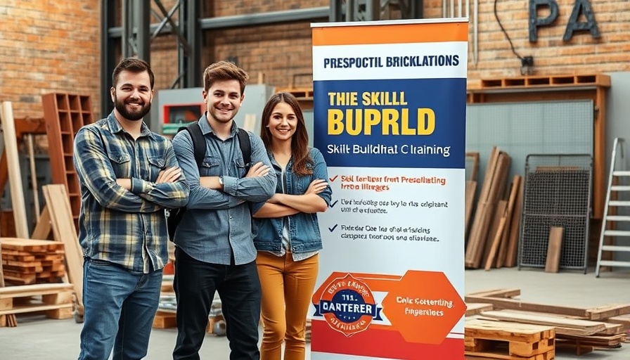 Dumfries bricklaying students showcase success in training center.