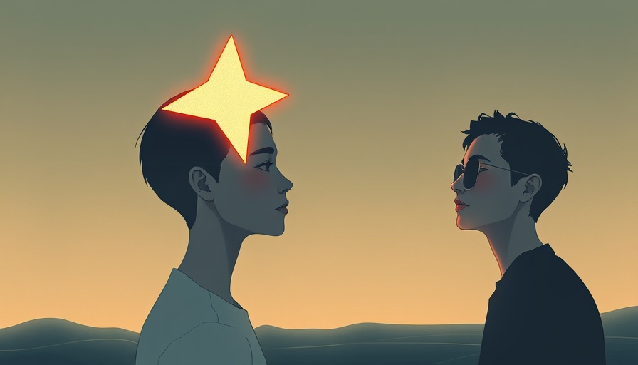 Artistic depiction of AI talent mobility superstars with star head.