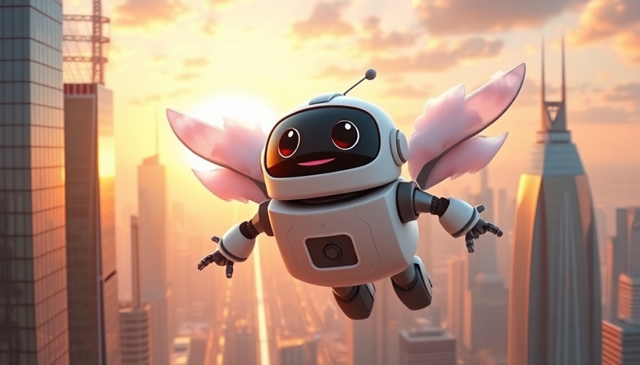 Investing in Anthropic AI Solutions with futuristic cartoon robot cityscape.