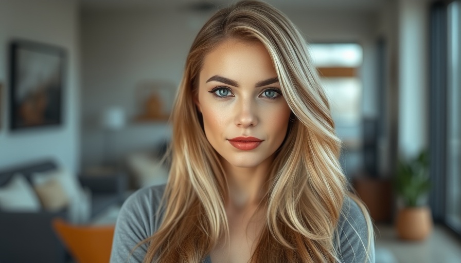 Confident woman talks about AI tools for personal finance in modern setting.