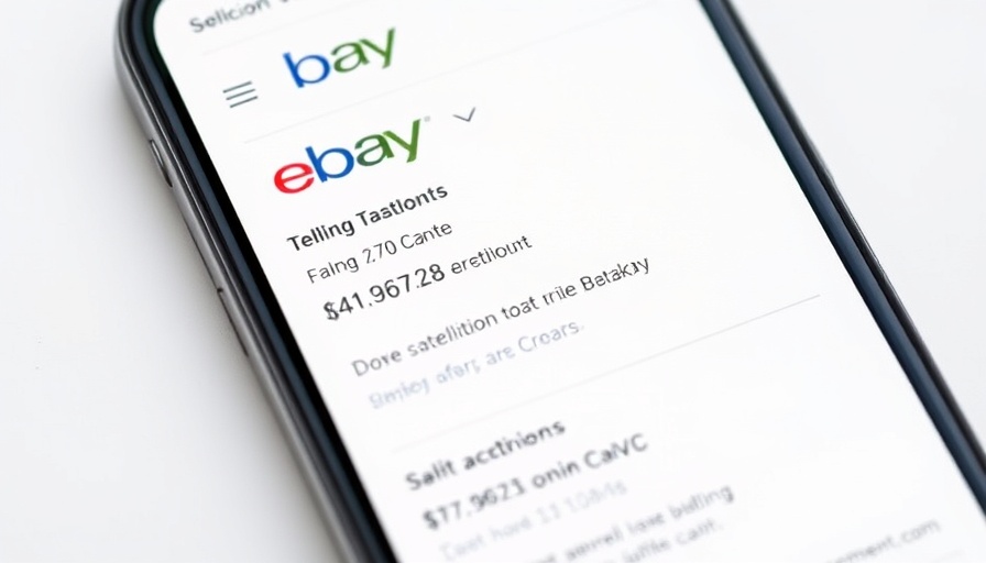 eBay auctions for reselling screenshot displaying auction listings and sale prices.