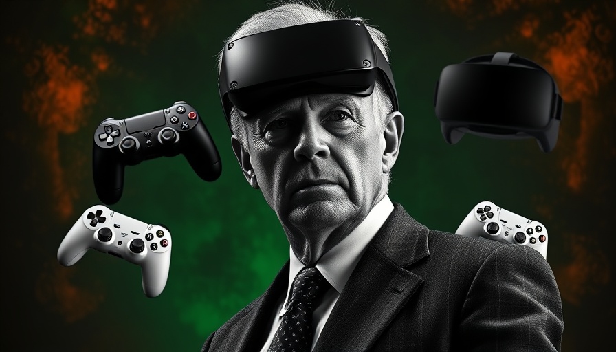 Impact of Trump's trade war on tech sector with tech gadgets.