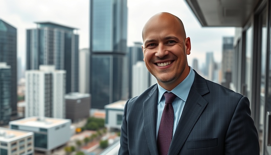 Man offering mortgage tips for first-time buyers in urban setting