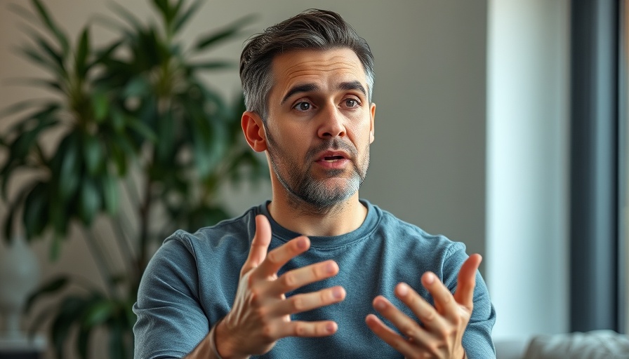 Confident man speaking in well-lit room, discussing 'What to Say When You Don't Like Them'.