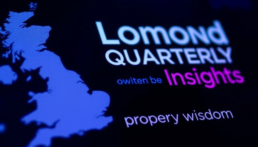 Lomond Quarterly Insights text graphic on UK property market.