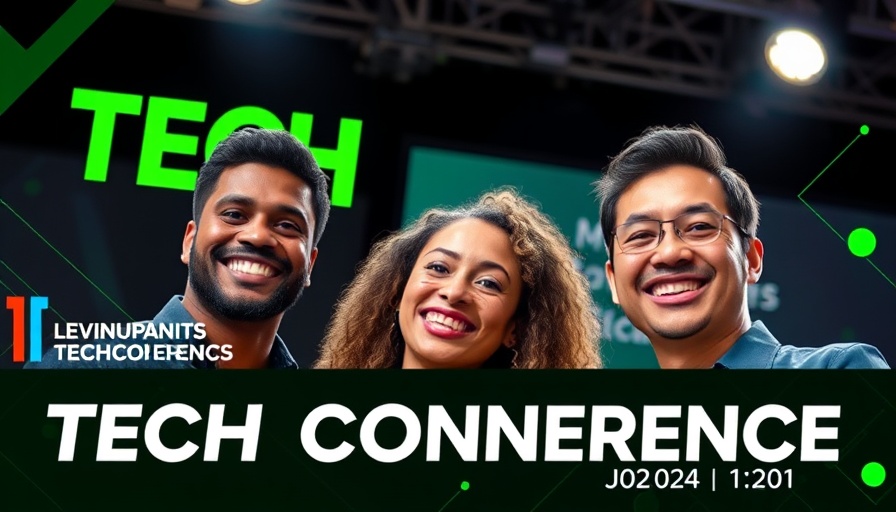 Tech conference poster promoting event to raise a seed round.