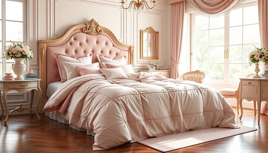 Elegant bedroom showcasing George Home French Fancy Collection bedding.