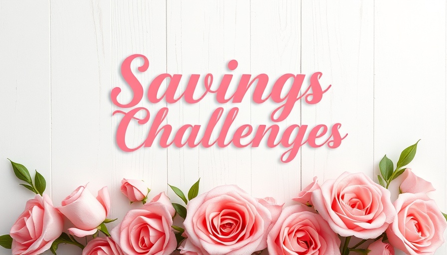 New Savings Challenge Binder with floral design and text.