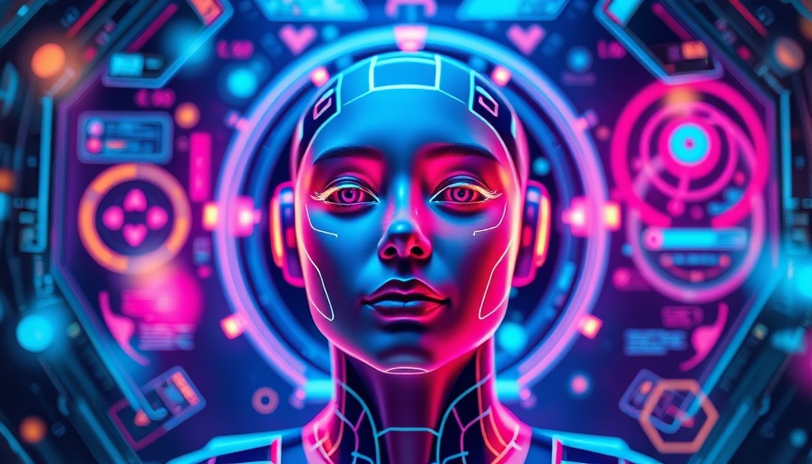 Futuristic holographic display of AI personal motivation agents.