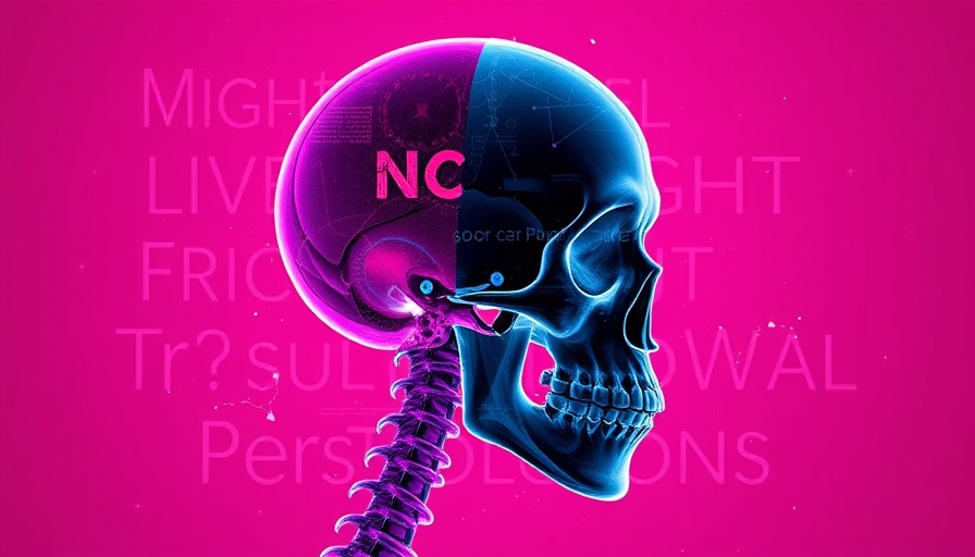Collage of x-ray skull and digital text symbolizing GPT-5 impacts on small businesses