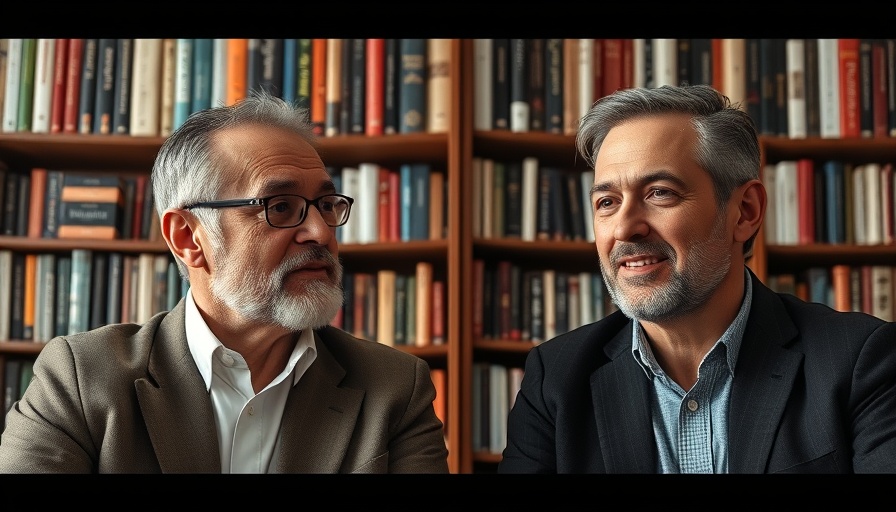 Virtual discussion on how many countries are there, two men talking.