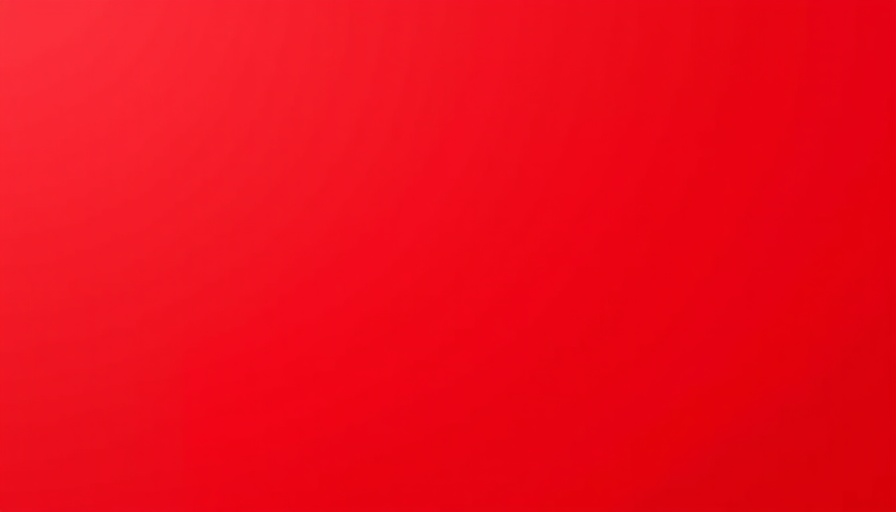 Solid red background symbolizing unity.