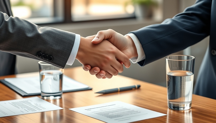 Business handshake symbolizing leadership changes in property finance.