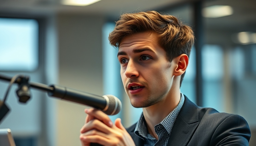 Young man discussing Crypto Beta Investment Strategies in an office.