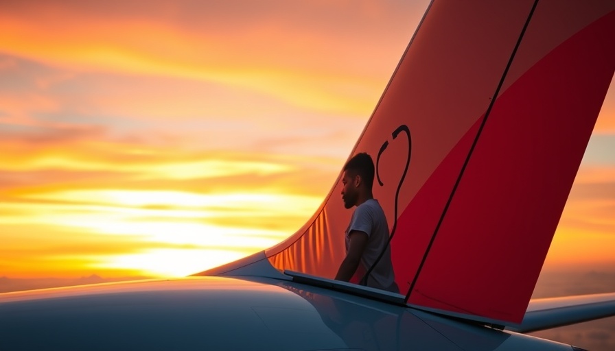 Airplane tail with mission trip medical assistance imagery