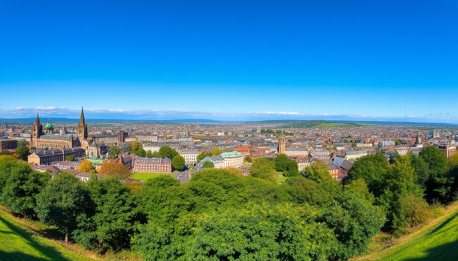 Panoramic view of Edinburgh cityscape from Calton Hill, best property postcodes for Edinburgh investors.