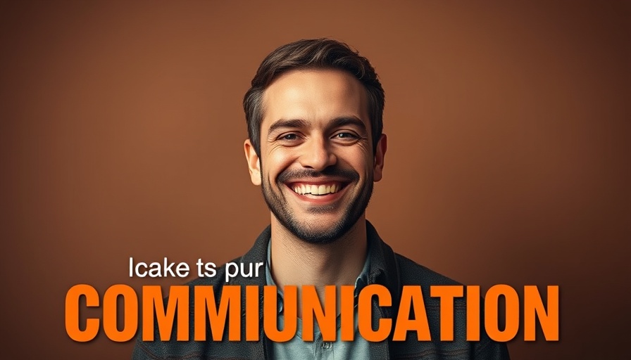 Confident man advocating for improved communication skills.