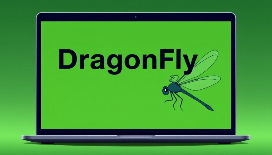 Illustrative laptop screen with DragonFly BSD benefits logo.