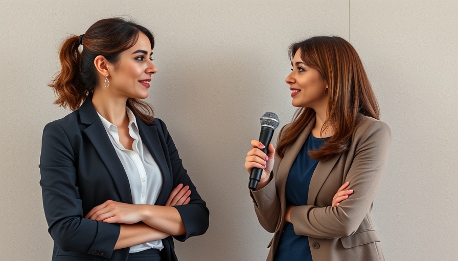 Interview setting with two women discussing home selling tips.