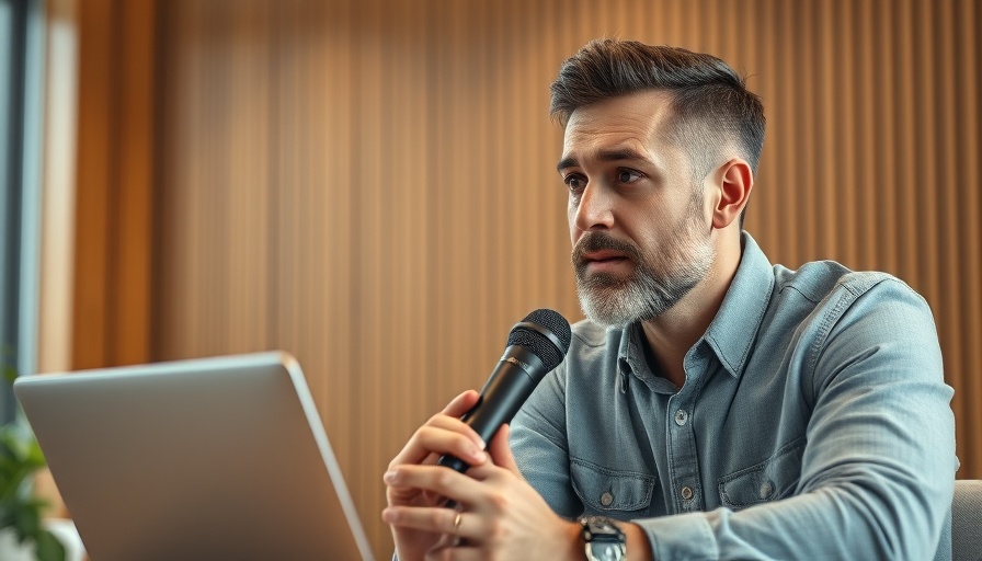 Thoughtful man discusses Free Speech Responsibilities for Christians on podcast.
