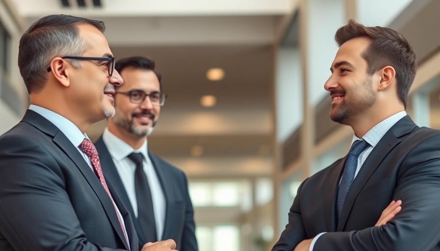 Two professional men in suits for tailored property financing solutions.