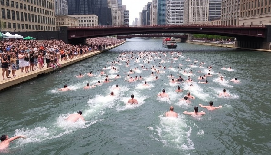Hundreds plunge in Chicago River for first official swim in nearly 100 years