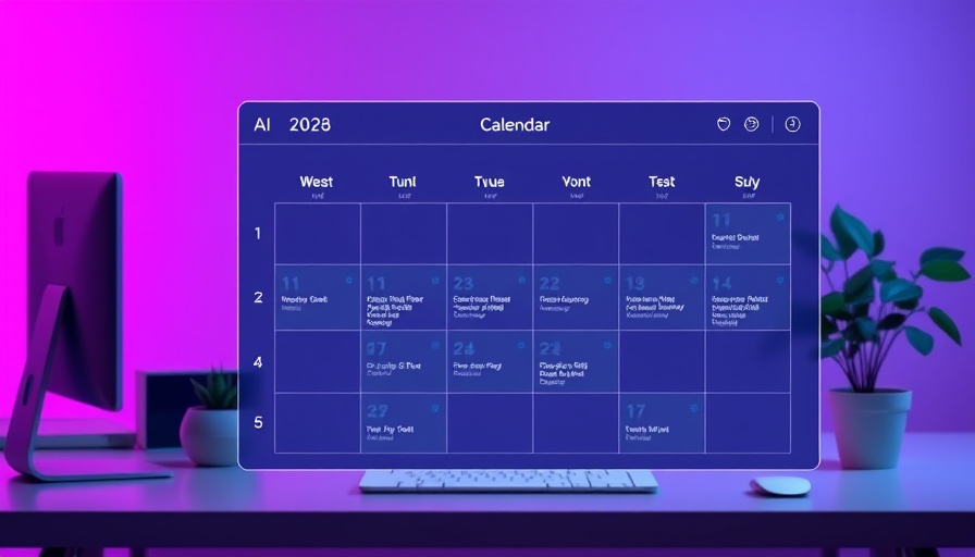 AI Calendar Assistant interface for business efficiency on computer screen.
